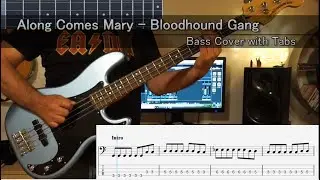 Along comes Mary - The Bloodhound Gang (Bass Cover) (Play along tabs in video)