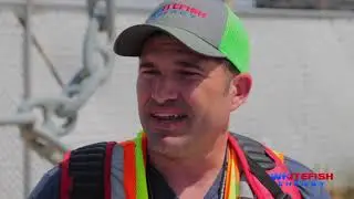 Whitefish Energy Equipment Arrival