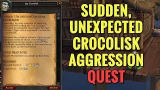 Sudden, Unexpected Crocolisk Aggression Quest (WoW MOP)