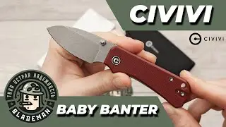 Нож CIVIVI Baby Banter, Nitro-V Gray, G10 Burgundy