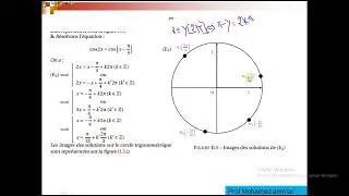 &Eacute;quations  trigonom&eacute;triques    cosx =cos⁡&alpha;   sinx =sin&alpha;   tangx=tang&alpha; et   acosx +bsinx=c