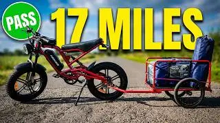 hidoes b6 range test with loaded trailer