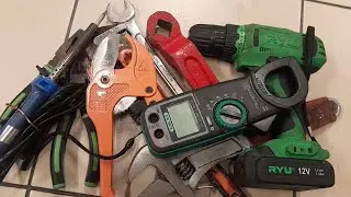 Engineering Building Tools, Drill, Pipe wrench, Wrench, Hammer, Pliers, Handle hydrant, Clamp meter