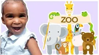 TODDLER LOOKING FOR THE BIG BEAR AT THE ZOO 