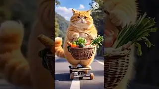 Cute Cat Routine ❤️ | Kiddie toons Hub | #shortvideo #viral