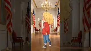 koki in white house ( Guess what??! ) , it's koki adventure #cartoon #shortsfeed #shorts #usa