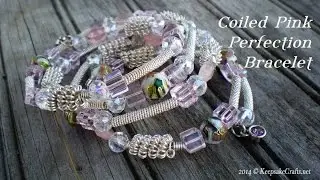 How To Make Coiled Pink Perfection Bracelet