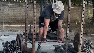 Day 247: CHIN UP REP PR ATTEMPT + DEAD HANG CHALLENGE&hellip;broken hip to zercher deadlift world record⚔️🐉