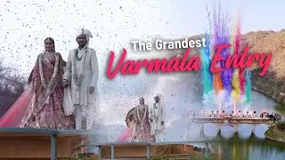 The Grandest Varmala Entry You’ll See This Wedding Season | Angel Performing Arts | Best Varmala