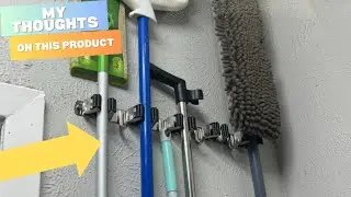 Quick Demo of this Mop and Broom Wall Mount Holder