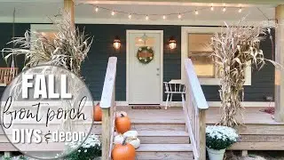 FALL FRONT PORCH DECOR 2019 | DIY PORCH DECOR IDEAS | PORCH MAKEOVER ON A BUDGET | MODERN FARMHOUSE