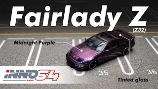 📦 Unboxing inno64 Nissan Fairlady Z (Z32) 300ZX Midnight Purple