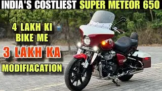 This is India's Most Loaded RE Supermeteor 650 | Big Daddy of Bikes | 3 Lakh worth Modification