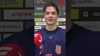 James Hagens is becoming the go-to guy for #TeamUSA. 👀 #U18Worlds #Shorts