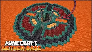 Underground Nether Base with Strider Pens!!! [Minecraft Tutorial]