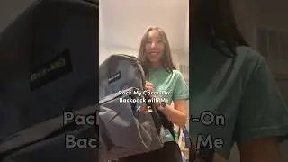Собираю с собой рюкзак для ручной клади🎒&zwj;✈️
