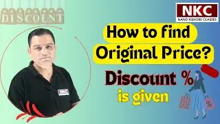 Find Original Price Quickly Using Unitary Method | Percentage Discount Problems| Easy explanation