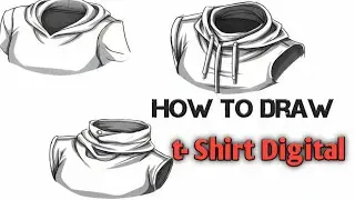 How to Draw T-Shirts Digitally (Anime Style Tutorial) #drawing #tutorial #art #howtodraw 