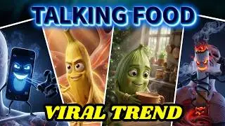 Talking Food Shorts Are Going Viral 😱 AI Tutorial | AIByAbhijit