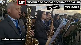 14/35 - 10º ENCONTRO DE BANDAS DE CARMO DO CAJURU MG - Lira Musical São Sebastião de Nova Serrana MG