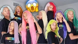 i tried on all the wigs that i've made... (CURRENT WIG COLLECTION)