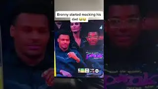 Bronny started to mock his dad 🤣#shorts