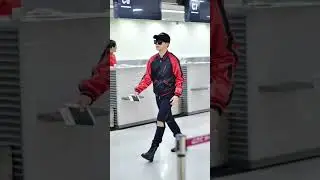 Jimin Airport Fashion Outfit ✨️ 💜 # shorts