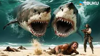 😱🦈The two-headed shark leaped out of the water, shocking everyone| Sea Monster | YOUKU MONSTER MOVIE
