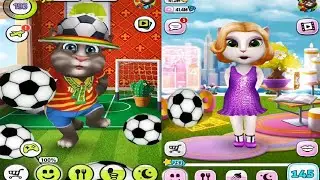 My Talking Angela Level 145 VS My Talking Tom Level 193