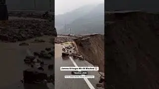 Jammu Srinagar Highway NH44 block #nh44 #jammukashmir #road #transport #badweather #jammunewstoday