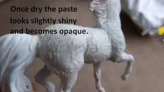 Golden Molding Paste and its Use in Customising Model Horses  and Plastic Models