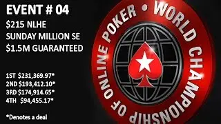 WCOOP 2016 EVENT#04 $215 NLHE SUNDAY MILLION SE FINAL TABLE
