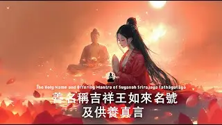 一念稱名 業盡光還｜藥師七佛之一・善名稱吉祥王如來名號與供養真言The Holy Name and Mantra of suyasah srirajaya tathägatãya Tathāgata
