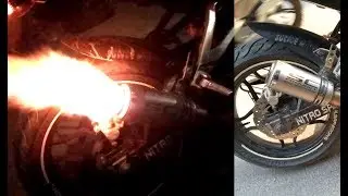 pulsar 200ns exhaust modification and sound check|| pulsar 200ns fire shot sc project exhaust