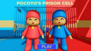 POCOYO PRISONER VS RED POCOYO in BARRY&rsquo;S PRISON RUN! OBBY Full Gameplay #roblox