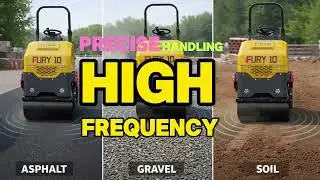 TYPHON Fury 10 Mini Compactor Machine | Heavy Duty Construction Road Roller