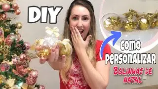 COMO FAZER BOLAS DE NATAL EM  ACRÍLICO PERSONALIZADAS.