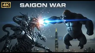 KONG VS MECHA HYDRA: THE ULTIMATE CYBERWAR IN NEO-SAIGON | 4K CINEMATIC