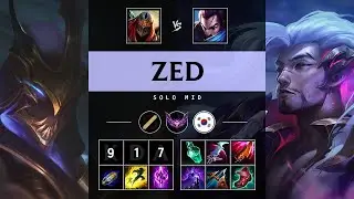 Zed Mid vs Yasuo: Dominating - KR Master Patch 14.21
