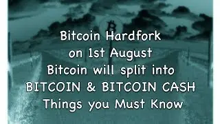 Bitcoin Hardfork - On 1st August Bitcoin will split into Bitcoin & Bitcoin Cash, Things You must Do