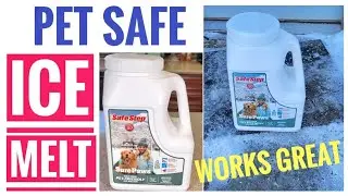 REVIEW PET SAFE Ice Melt for Drive Ways and Side Walks WORKS GREAT