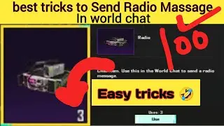 How to Complete | Send 500 Radio Massage in world chat Chanel |New Elite Achievement in PUBG | Bgmi