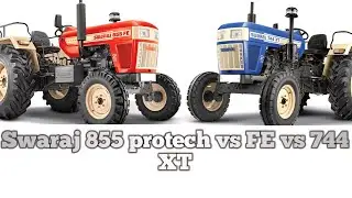 काफी लोकप्रिय tractor  Swaraj 855  Protech vs   855 FE vs Swaraj 744 XT price and review 