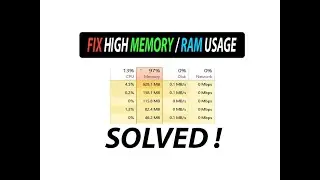 How to fix high Ram / Memory usage in Windows 10 - 2023