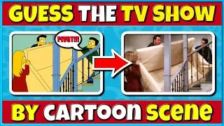 Guess the TV Show from the Cartoon Scene | 50 Iconic Shows Challenge