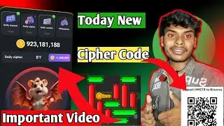 Today Hamster Kombat Daily Cipher Code|Hamster Kombat Cipher CodeToday|Aaj ka Cipher Code Kya Hain