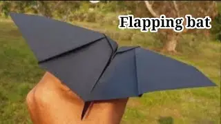 How to make (Flapping) Bat Paper Plane!!