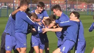 2017/18: Pompey Under-18s take on the Crossbar Challenge