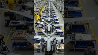 Robots and engineers building advanced UAVs! How are drones made? #shorts #drone #tech #trendingnow