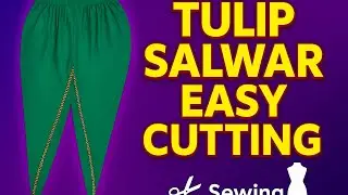 very Easy trendy tulip salwar cutting and stitching | tulip salwar ki cutting | dhoti tulip salwar